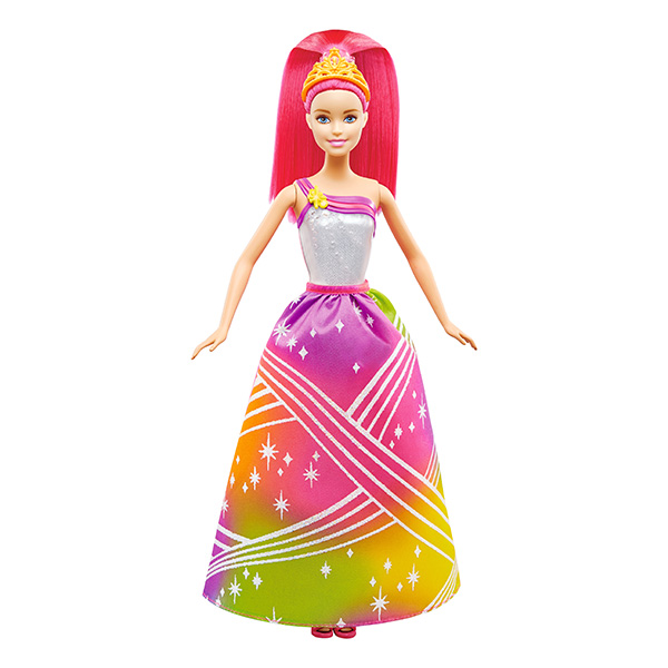 Кукла Barbie Радужная принцесса с волшебными волосами 