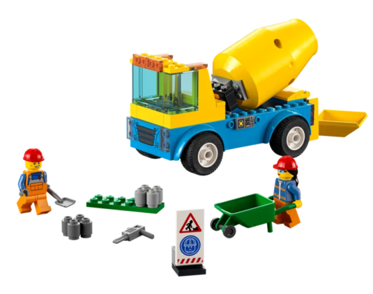 Конструктор LEGO City Бетономешалка 85 элементов