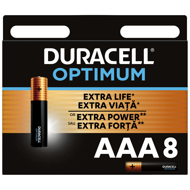 Батарейки Duracell Optimum AАA 8 шт. 