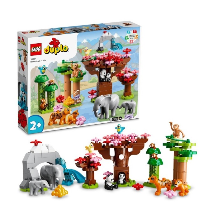 Конструктор LEGO Duplo Дикие животные Азии Wild Animals of Asia 117 деталей