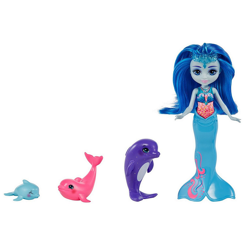 Игровой набор кукла Доринда Дельфини с семьёй Enchantimals Royal