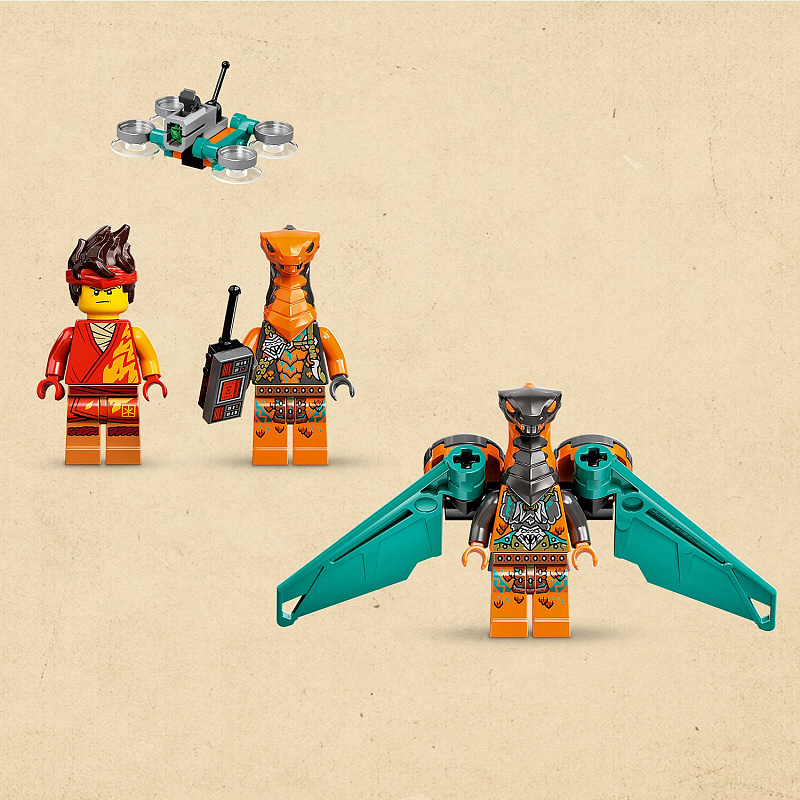Конструктор LEGO Ninjago Огненный дракон ЭВО Кая 204 детали