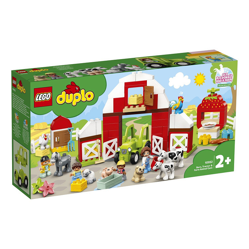 Конструктор LEGO DUPLO Town Фермерский трактор, домик и животные