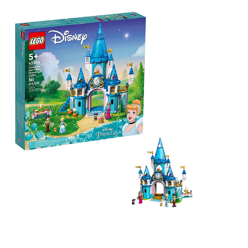Конструктор LEGO Disney Золушка и Замок Прекрасного принца Cinderella and Prince Charming’s Castle 365 деталей