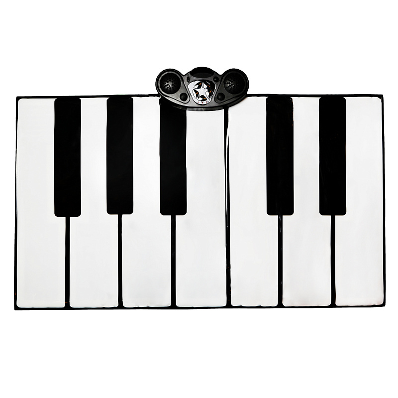Музыкальный коврик Пианино SUN LIN, чёрно-белый 