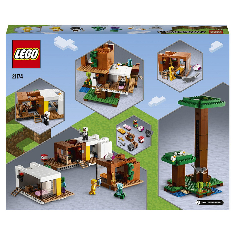Конструктор LEGO Minecraft Современный домик на дереве