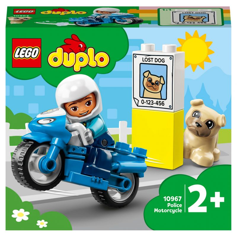Конструктор LEGO DUPLO Полицейский мотоцикл 4 детали