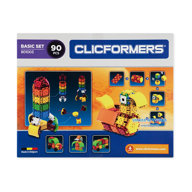 Развивающий конструктор CLICFORMERS Basic Set - 90 pcs