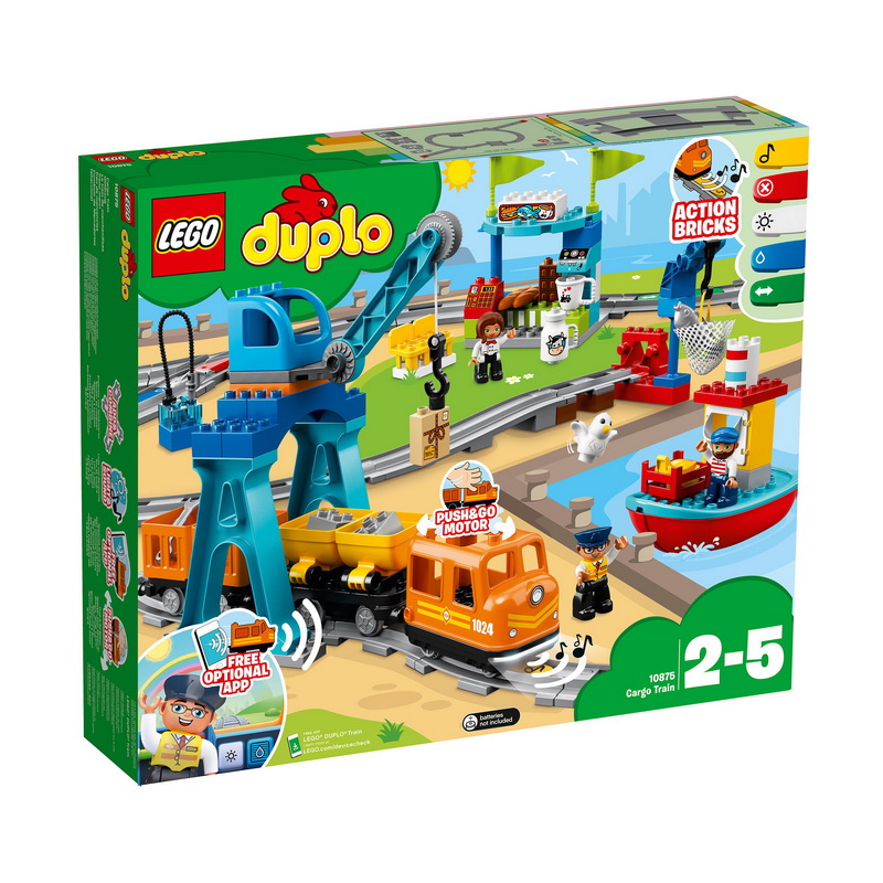 Конструктор LEGO DUPLO 10875 Грузовой поезд