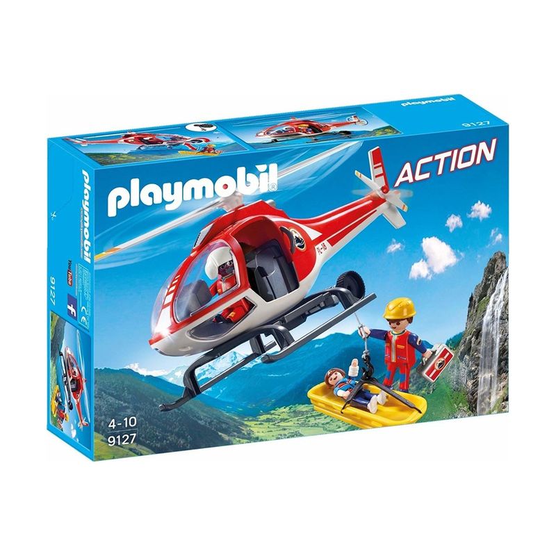 Конструктор Playmobil "Вертолет горноспасателей"