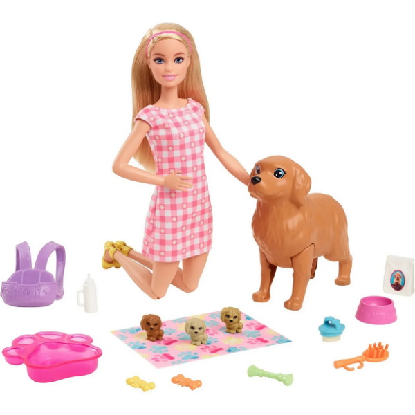 Игровой набор Barbie Новорождённые щенки