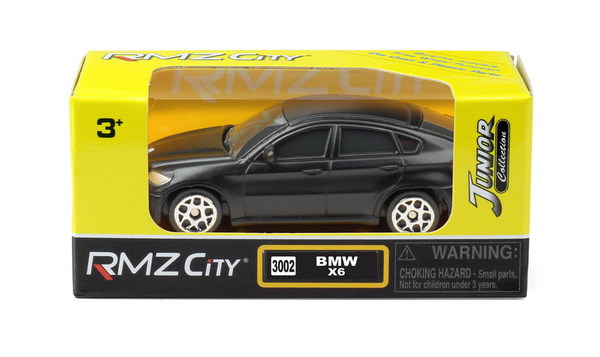 Машинка металлическая Uni-Fortune RMZ City 1 64 BMW X6, без механизмов, черный матовый цвет