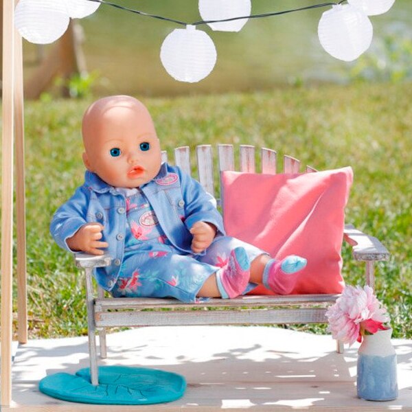 Одежда для куклы Baby Annabell Zapf Джинсовый комплект с ботиночками 43 см