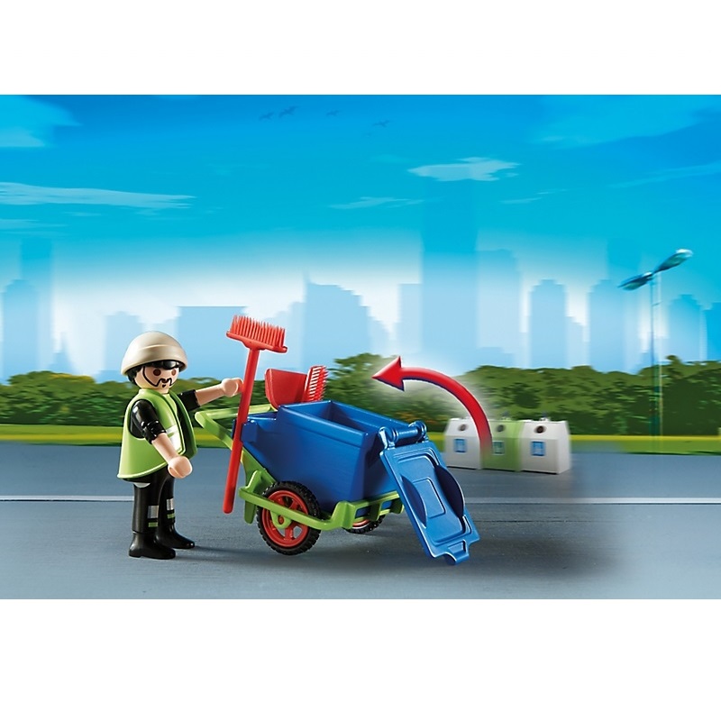 Игровой набор Команда по уборке улиц города Playmobil Городские службы