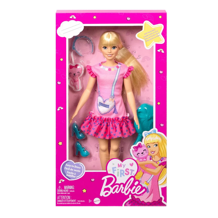 Кукла Barbie Блондинка с котенком