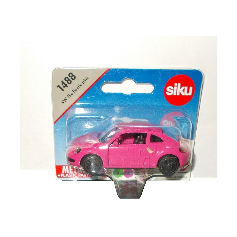 Коллекционная модель машины Volkswagen Beetle 1:64 розовая