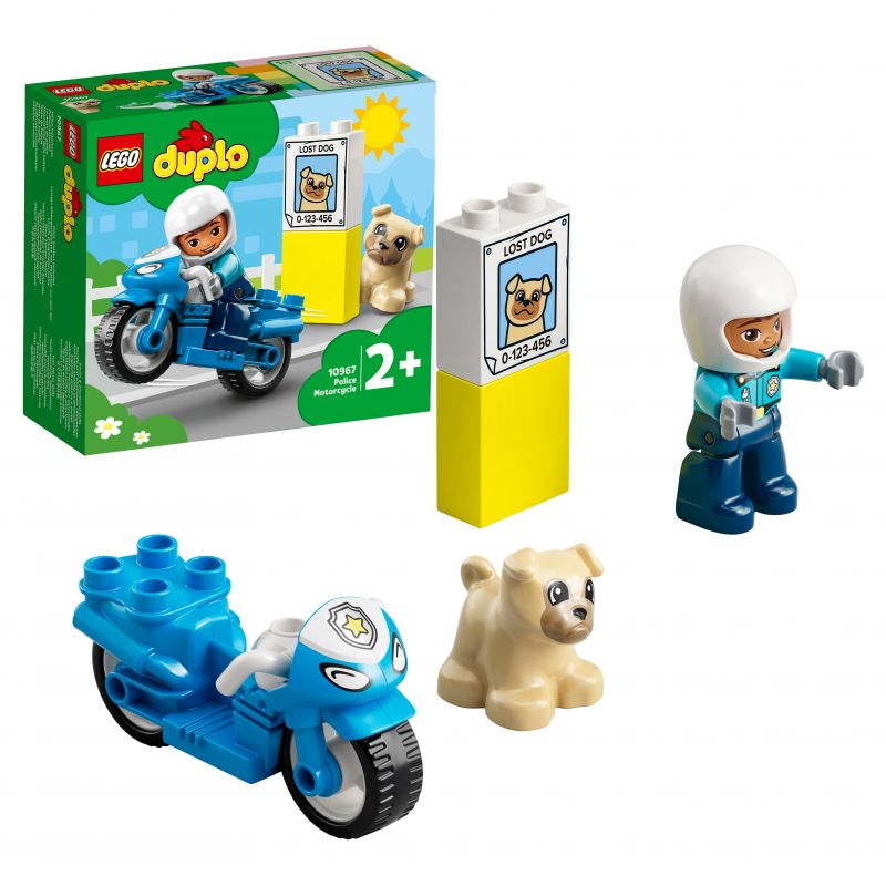 Конструктор LEGO DUPLO Полицейский мотоцикл 4 детали