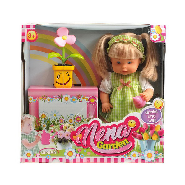 Кукла Baby Nena набор с цветком Dimian 36 см
