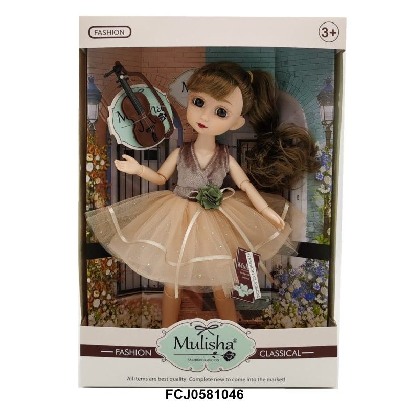 Кукла Мулиша со скрипкой Ванильное небо Emily 30 см