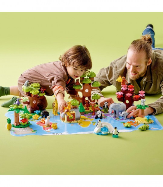 Конструктор LEGO Duplo Дикие животные мира Wild Animals of the World 141 деталь