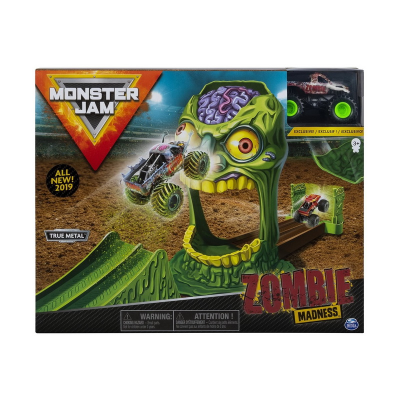 Игровой набор Monster Jam Зона Зомби с машинкой