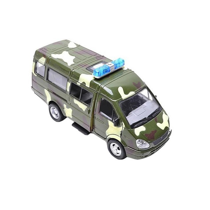Машинка инерционная Военная Play Smart Автопарк со светом и звуком 23 см.