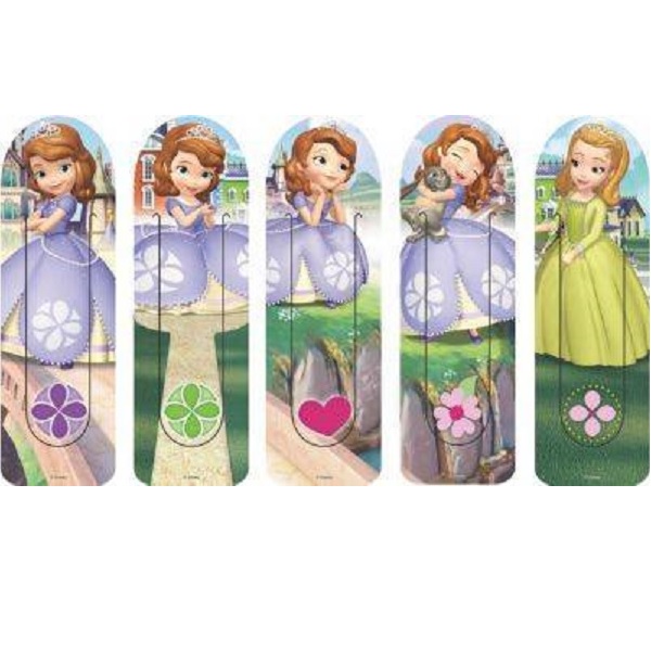 Набор фигурных закладок Принцесса Софи Disney 5 штук