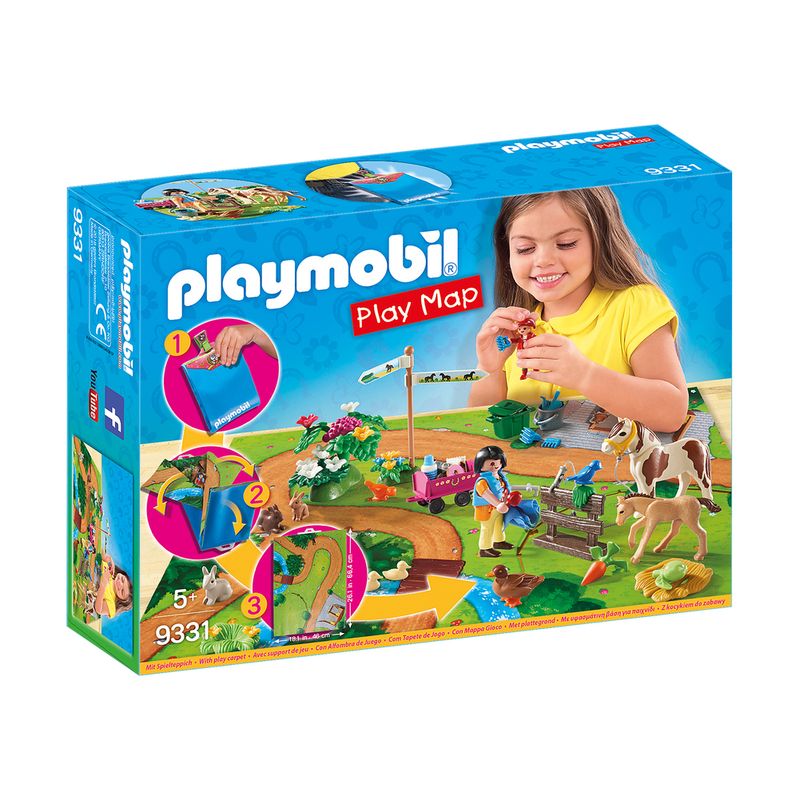 Конструктор Playmobil "Игровая карта. Прогулки пони"