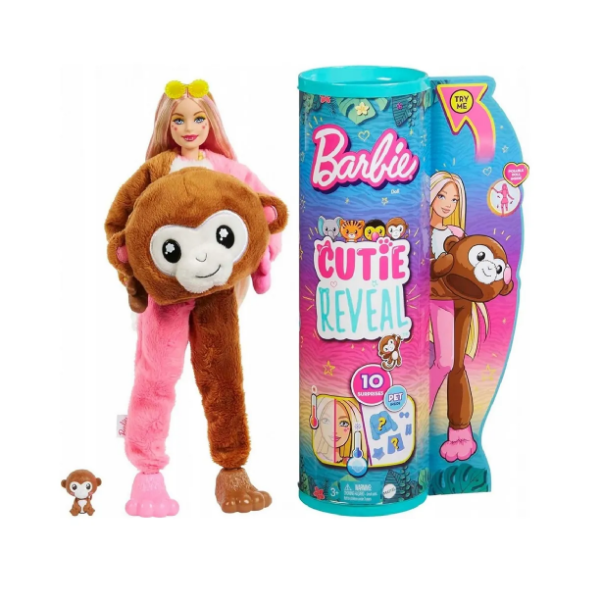 Кукла Barbie Cutie Reveal Милашка проявляшка Обезьяна