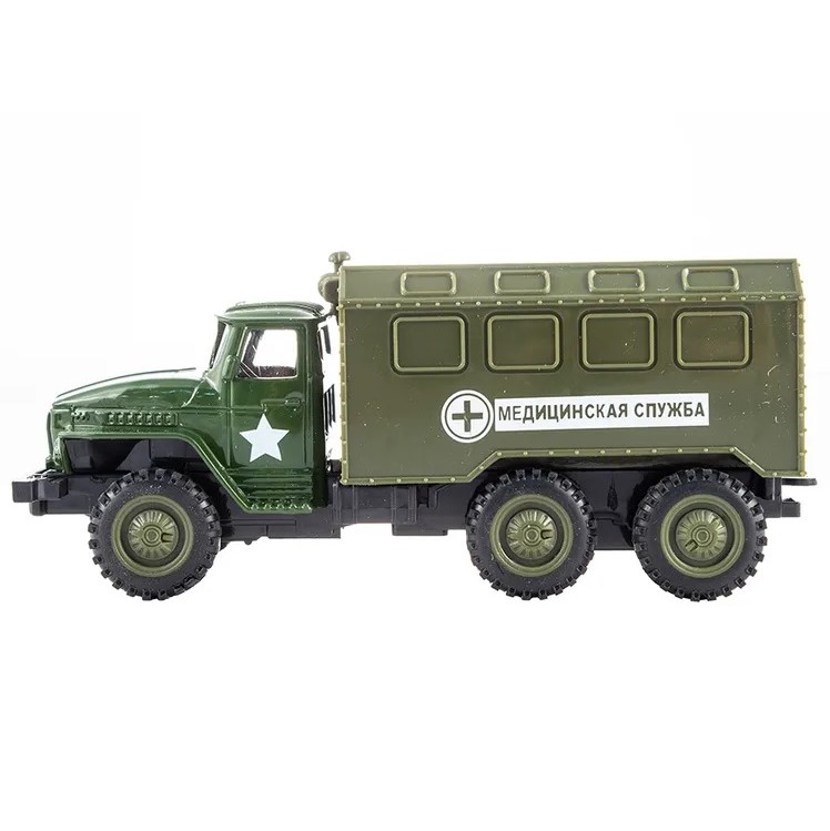 Медицинский военный грузовик KiddieDrive инерционный 