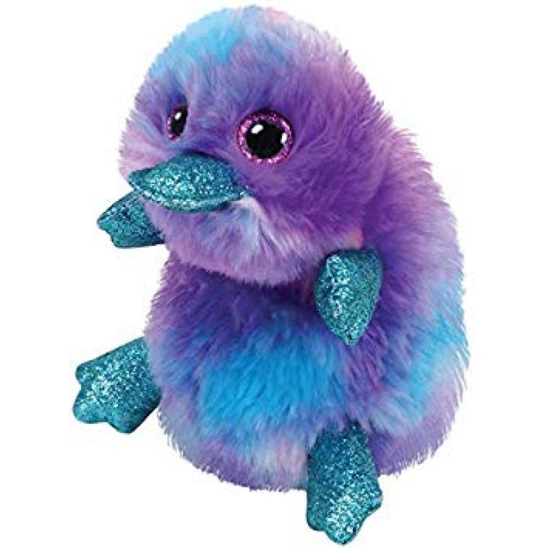 Мягкая игрушка Утконос Заппи TY 15 см фиолетовый