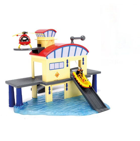Игровой набор Пожарный Сэм Морской гараж и лодка Fireman Sam