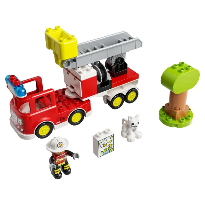 Конструктор LEGO DUPLO Пожарная машина с мигалкой 21 элемент