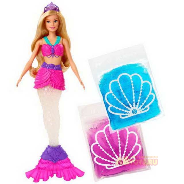 Кукла Barbie Русалочка со слаймом