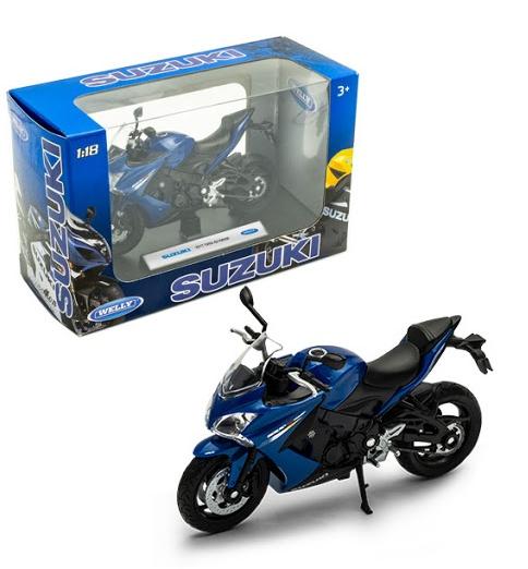 Модель мотоцикла Welly 1:18 Suzuki GSX S1000F