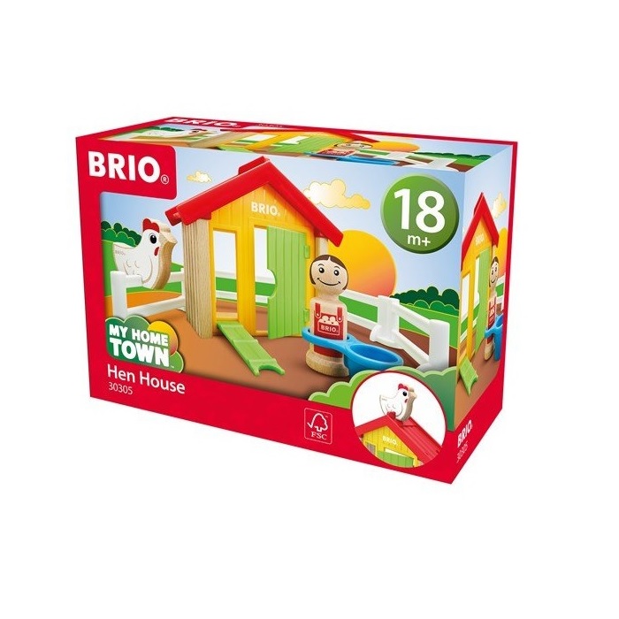 Игровой набор Мой родной дом Курятник Brio 8 элементов