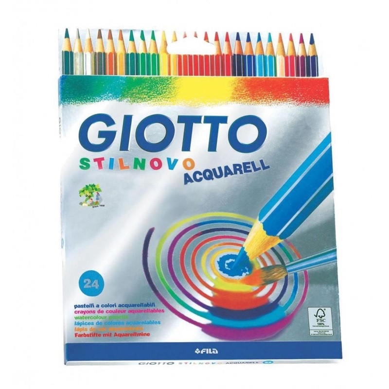 Набор акварельных карандашей Giotto 24 цвета