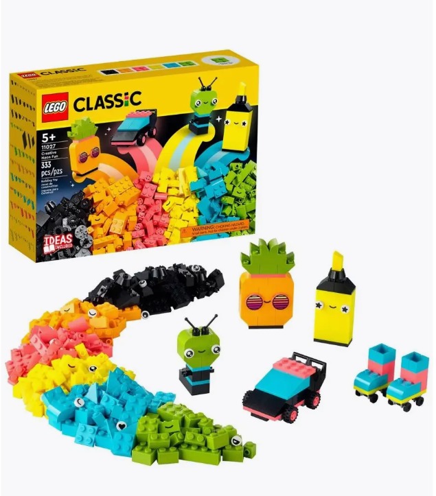 Конструктор LEGO Classic Творческое неоновое веселье 11027