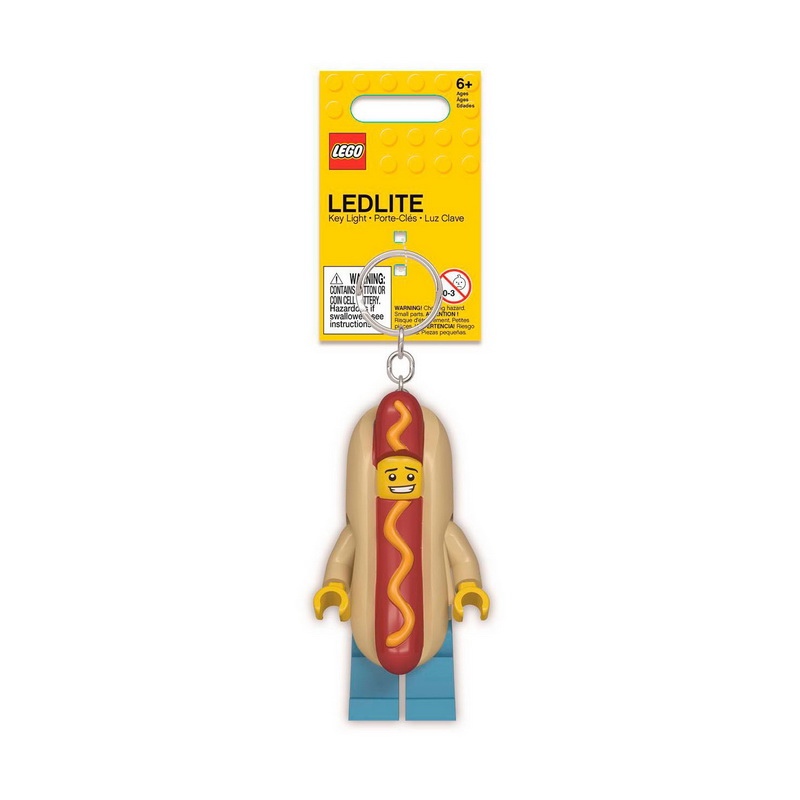 Брелок-фонарик для ключей LEGO Hot Dog Man - Человек-Хот-дог