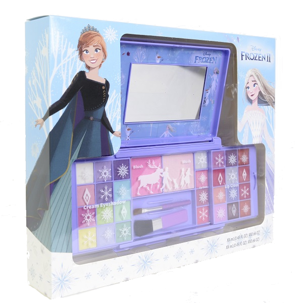 Игровой набор детской декоративной косметики Frozen Markwins для лица в футляре палетка