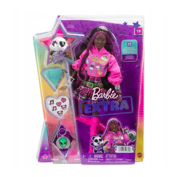 Кукла Barbie Экстра с питомцем панда