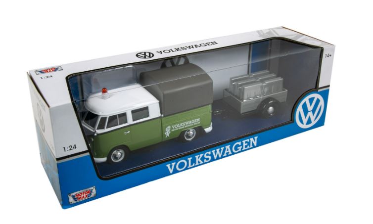 Коллекционная машина 1:24 Volkswagen Type 2 (T1) Trailer Set - Road Maintenance Trailer