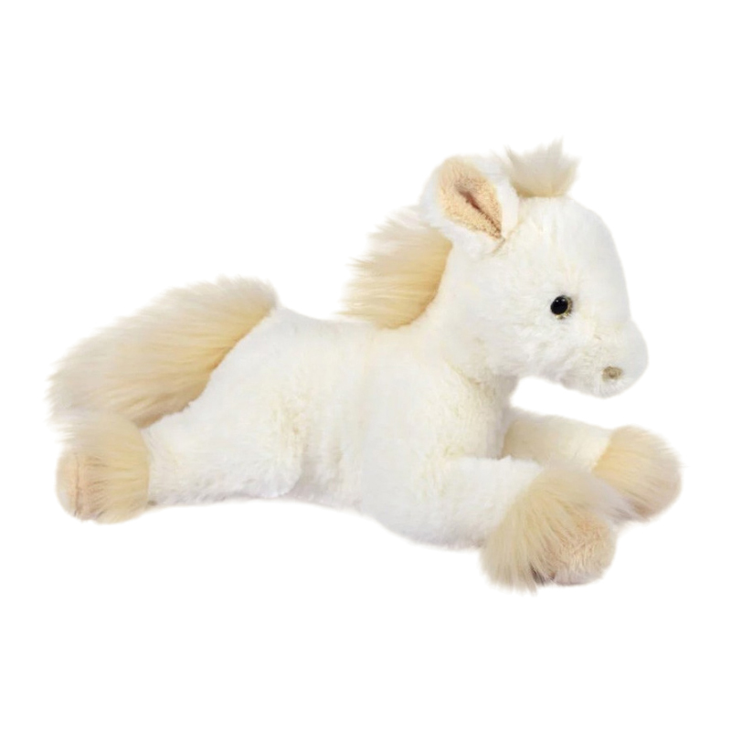 Мягкая игрушка Лошадь Palomino Doudou 30 см молочная