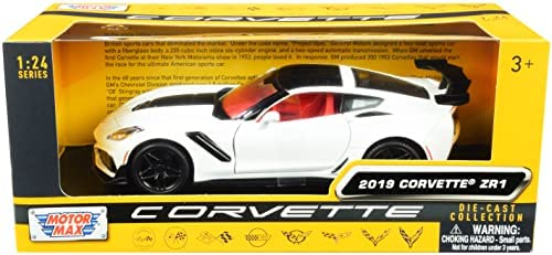 Машинка коллекционная Chevrolet Corvette ZR1 2019 Motormax масштаб 1:24