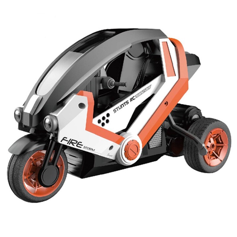 Радиоуправляемый мотоцикл трехколёсный HB 1:8 оранжевый