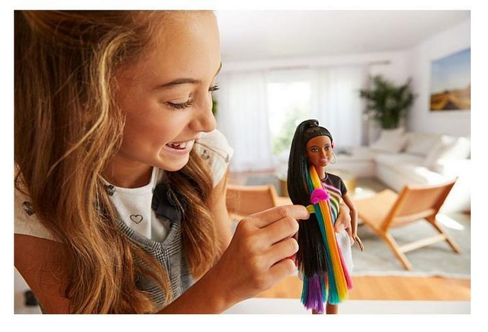 Кукла с Радужными волосами брюнетка Barbie