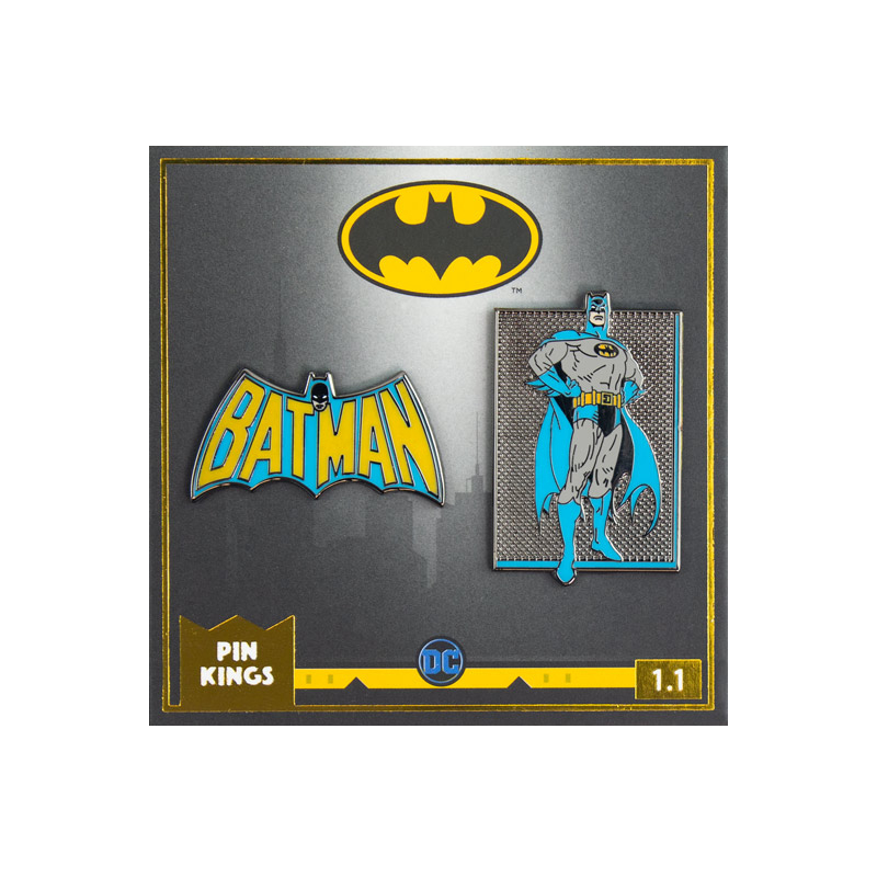 Значок Rubber Road Pin Kings DC Бэтмен 1.1 набор из 2 штук