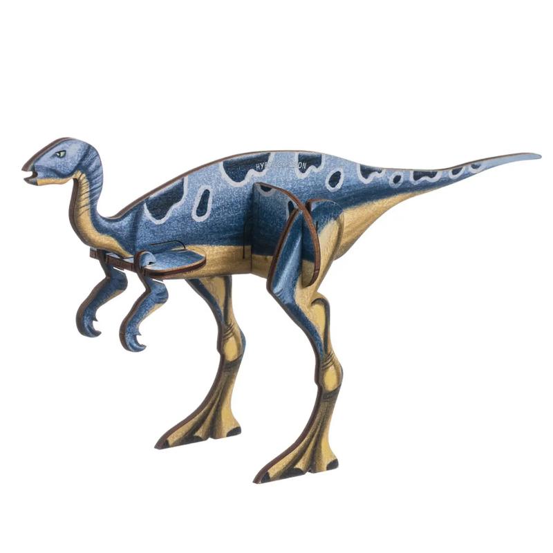 3Д-конструктор деревянный Кувырком Самые быстрые динозавры 