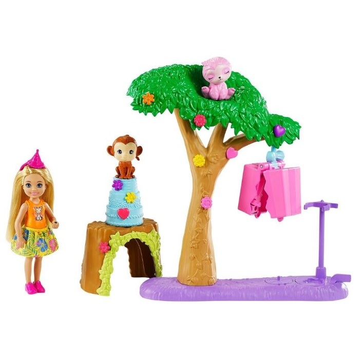 Игровой набор Barbie Кукла Челси в Джунглях 
