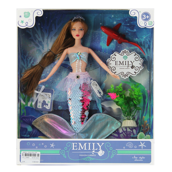 Кукла Эмили-русалка Голубая лагуна Emily 28 см